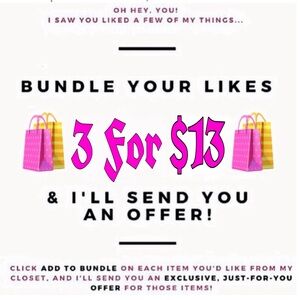 🛍️3 for $13🛍️ Bundle & Save!!